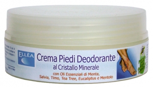 Crema Piedi Deodorante - Allume di Potassio + Oli - Vaso 150 gr